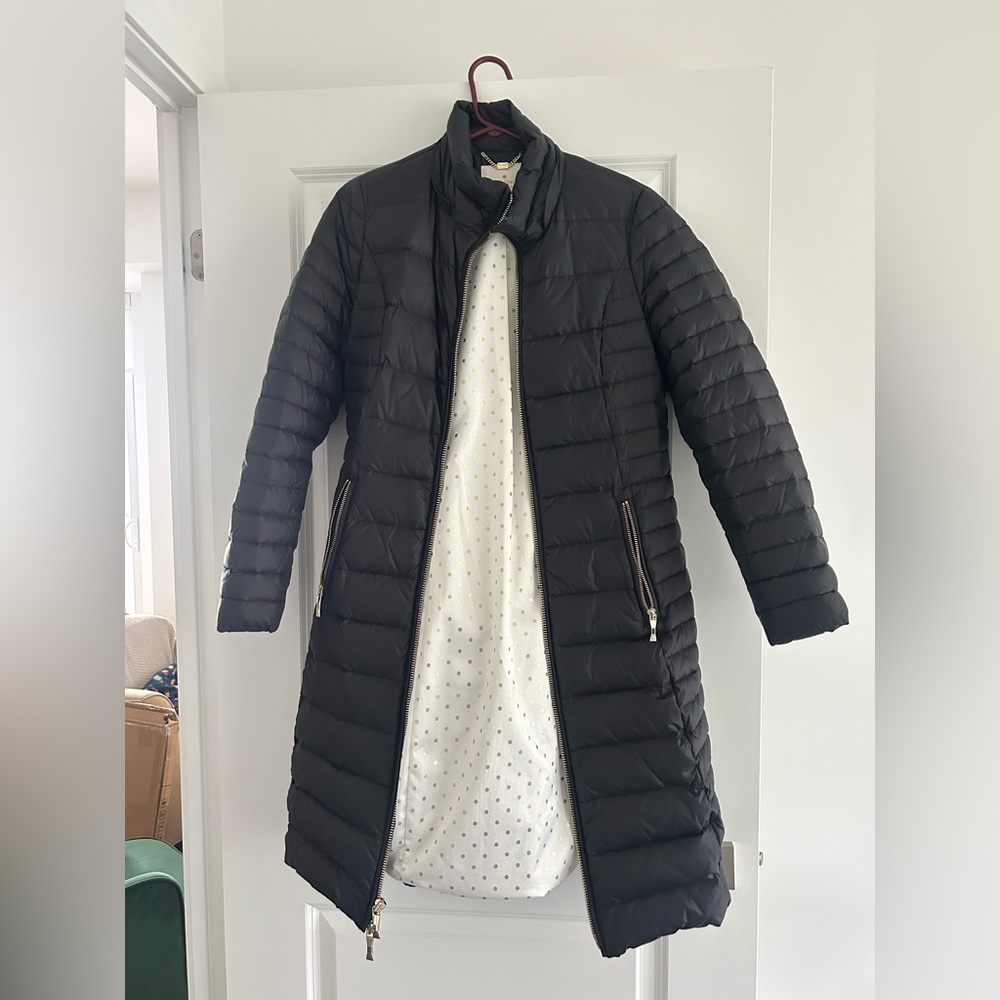 Kate Spade Black Puffer Coat Excellent condition size medium